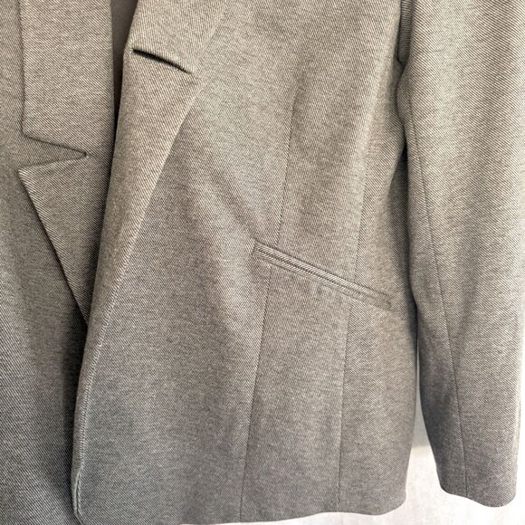 NWT Melissa McCarthy Seven7 Blazer Size M Open Front Gray Pockets Career Office - Picture 5 of 16